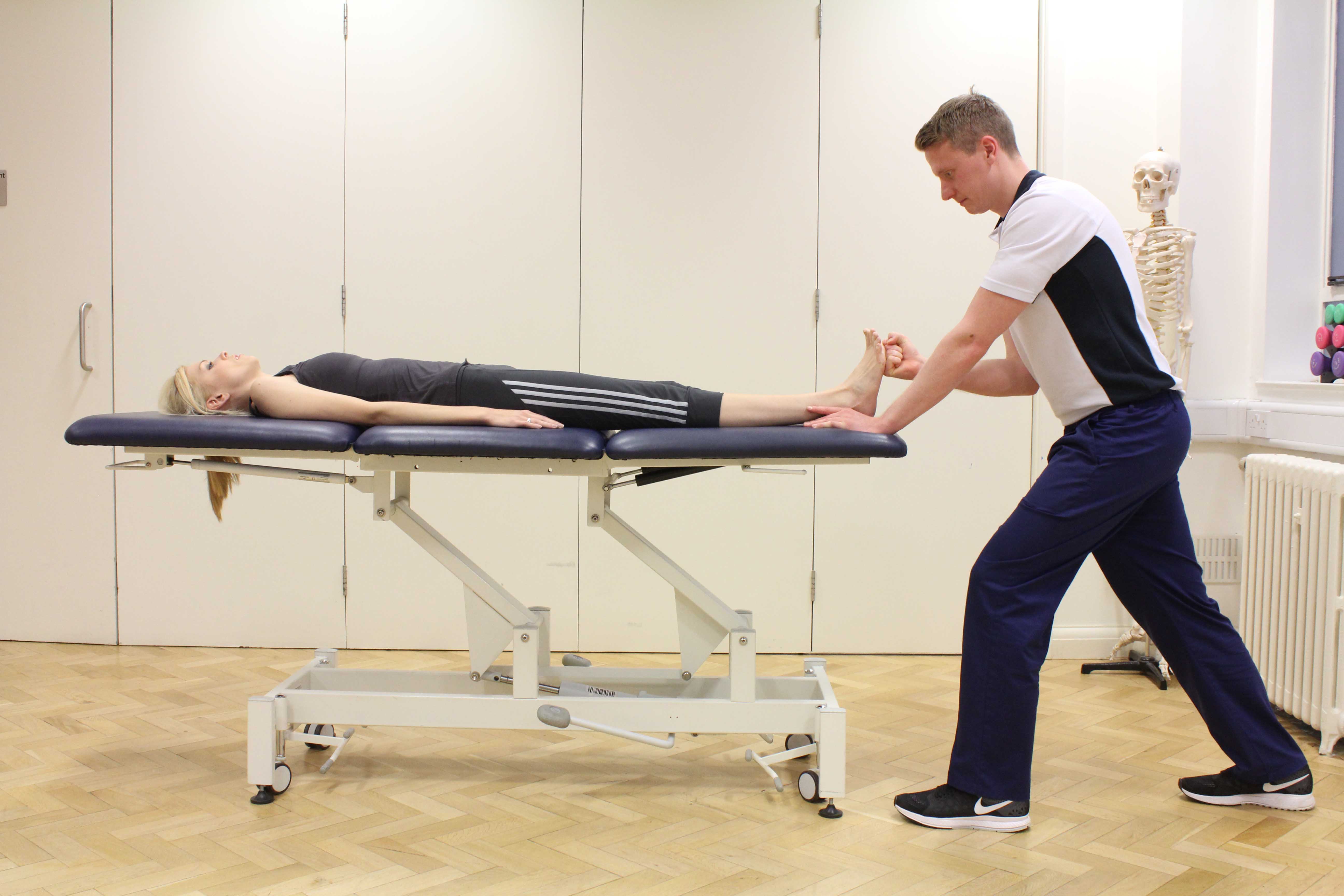 Foot and ankle assessment conducted by specialist MSK physiotherapist