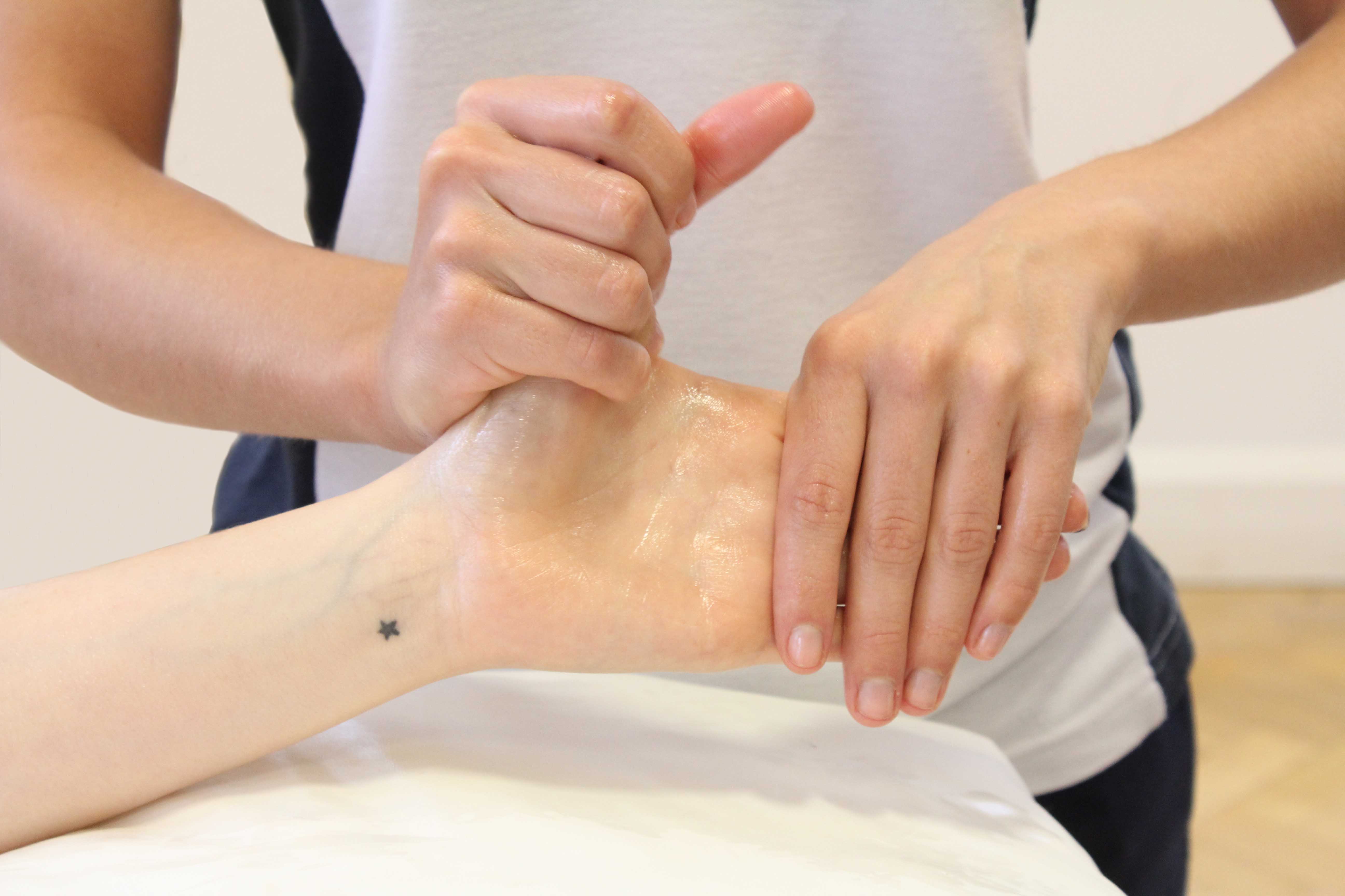 Soft tissue massage of the hand