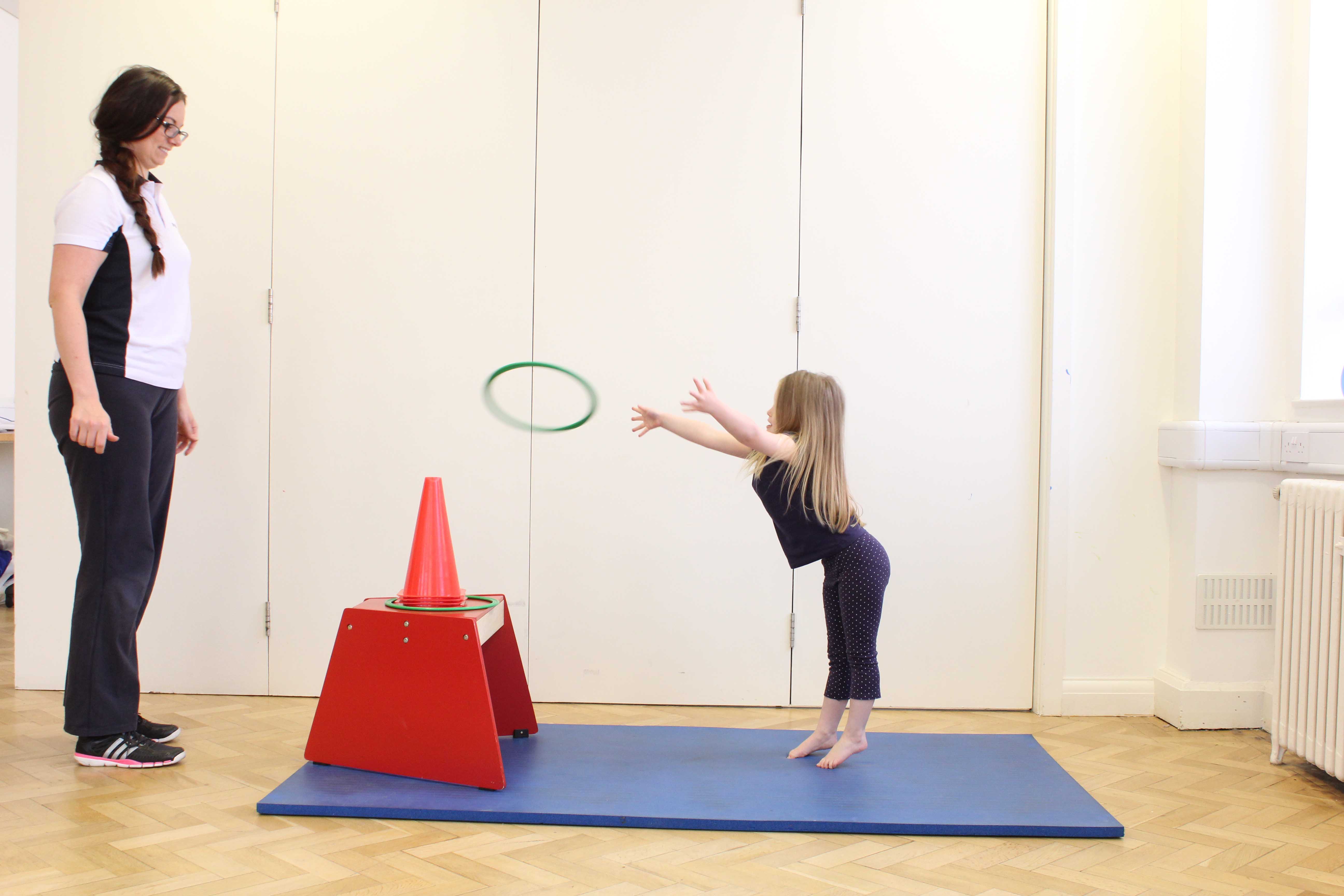 Functional rehabilitation through play activities overseen by a specialist physiotherapist