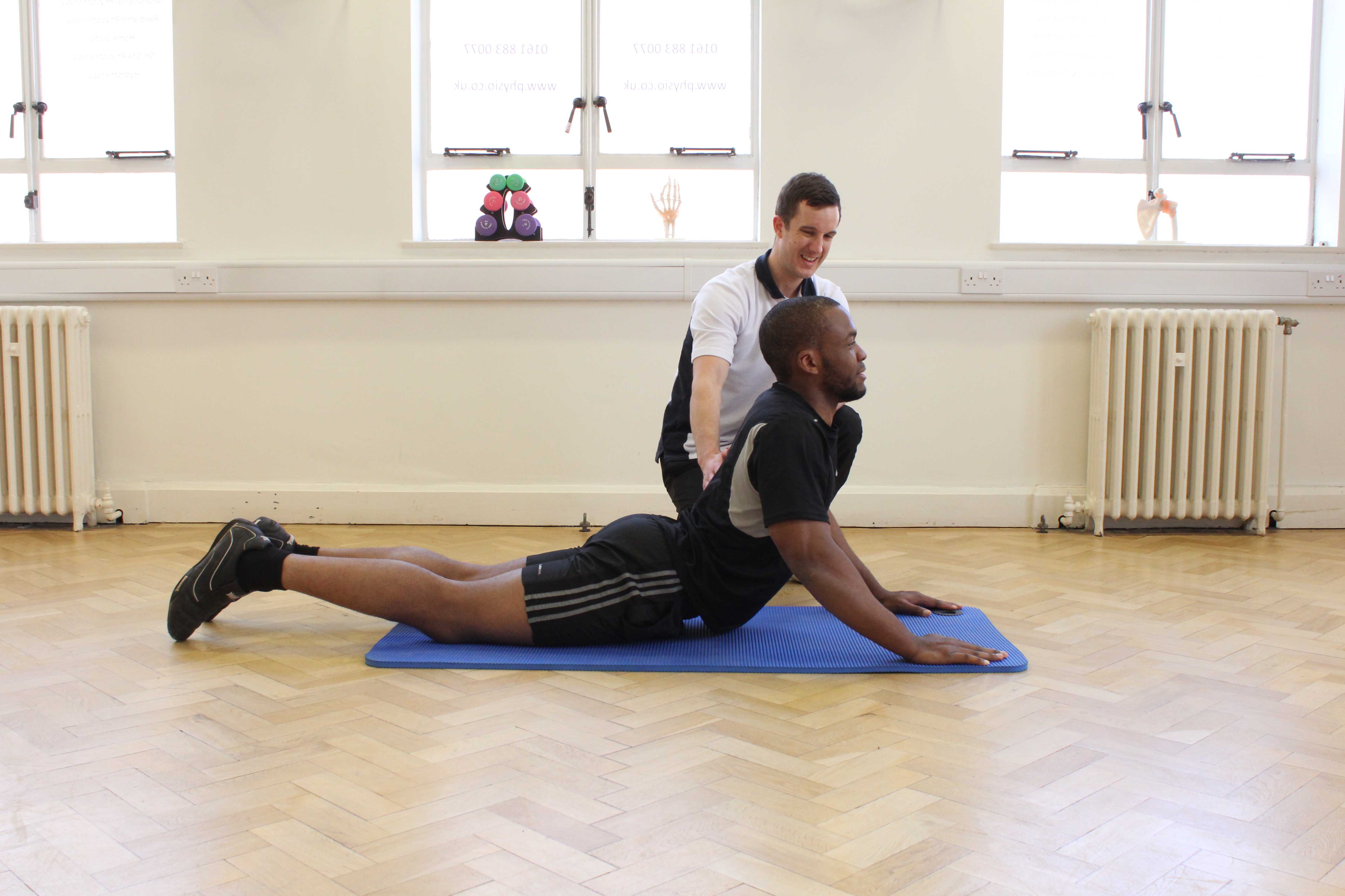 Treatment using the McKenzie concept supervised by experienced physiotherapist