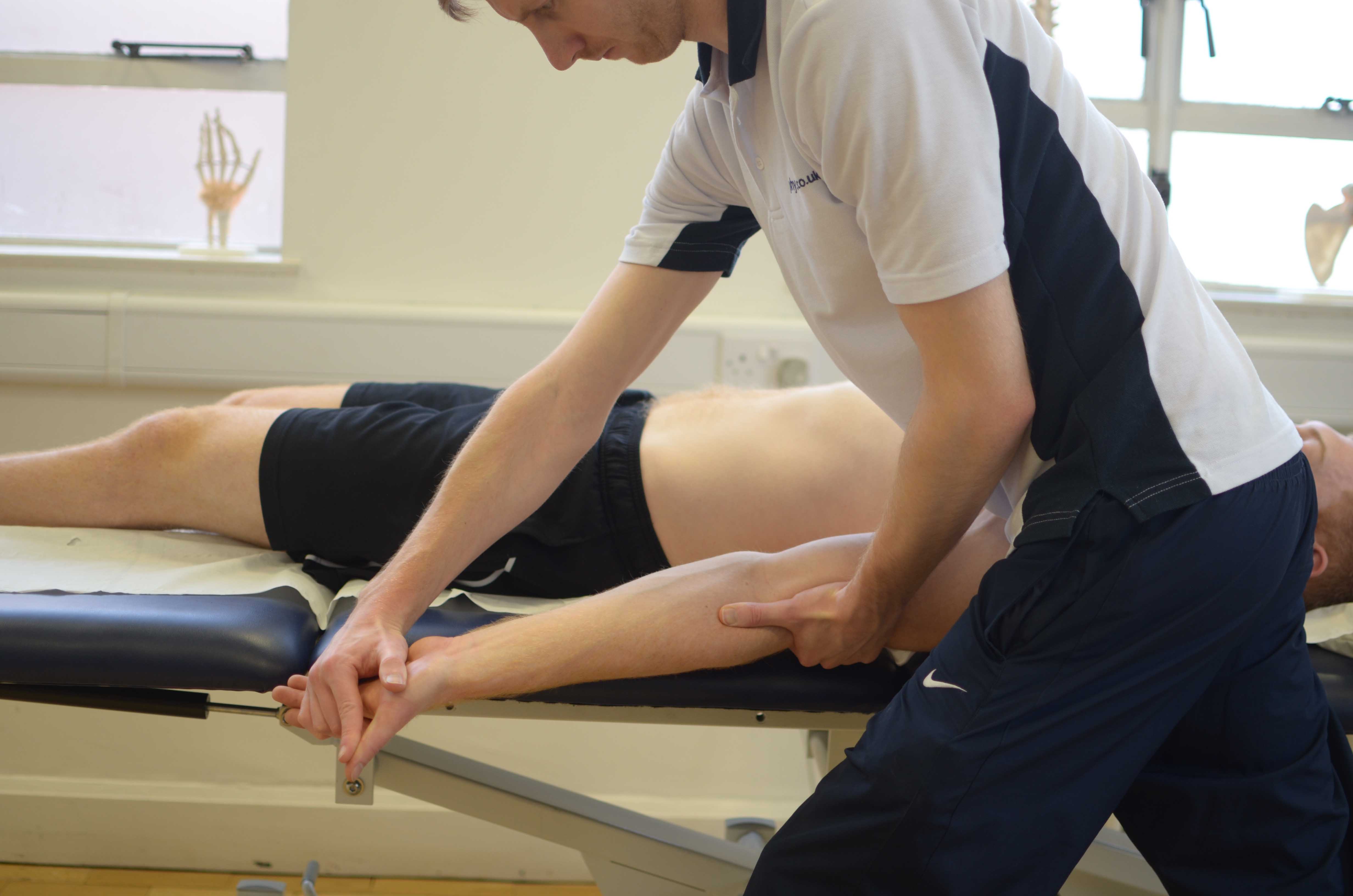 Soft tissue massage and joint mobilisations to normalise sensation