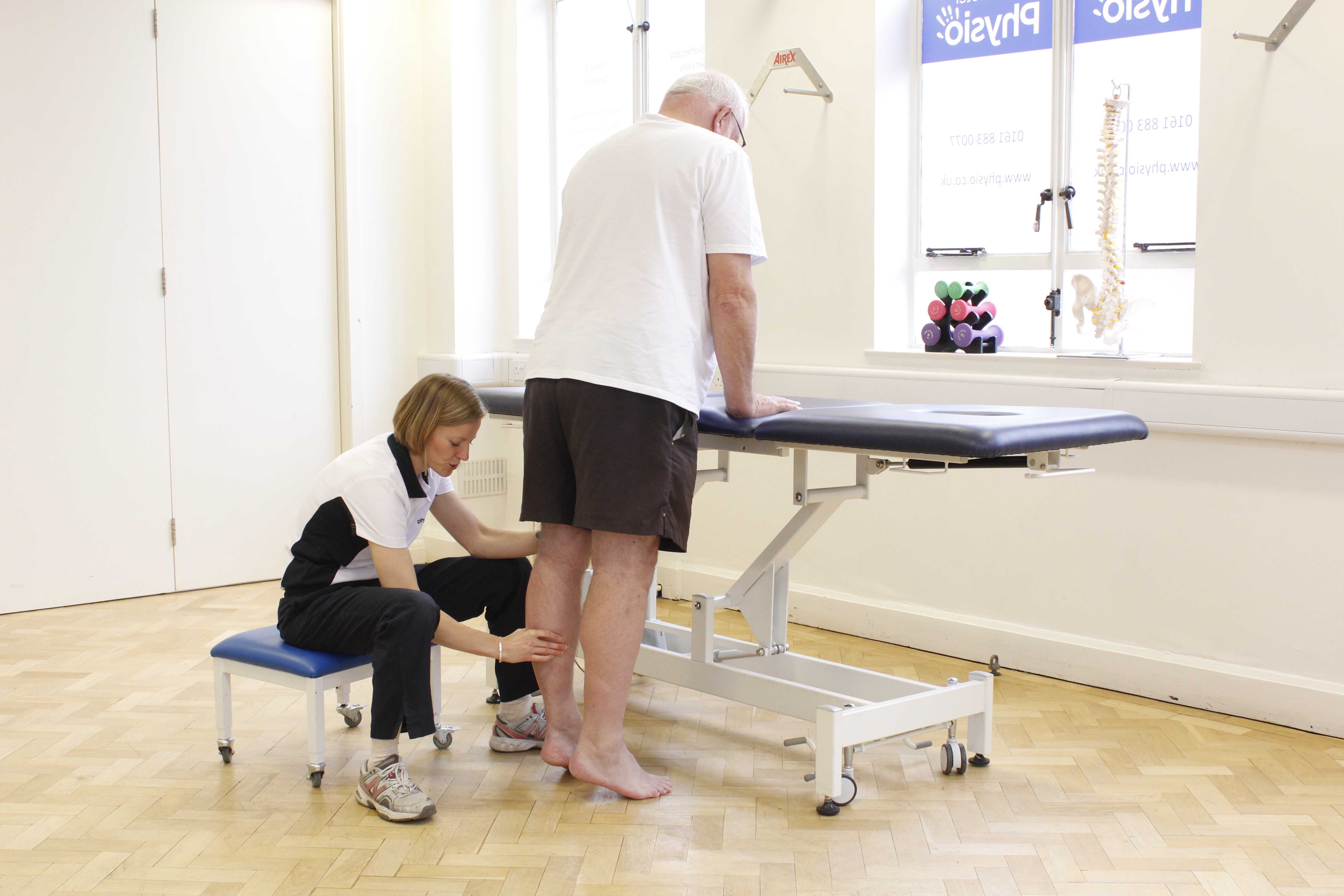 Progressive strengthening exercises for the foot and ankle, supervised by specialist physiotherapist
