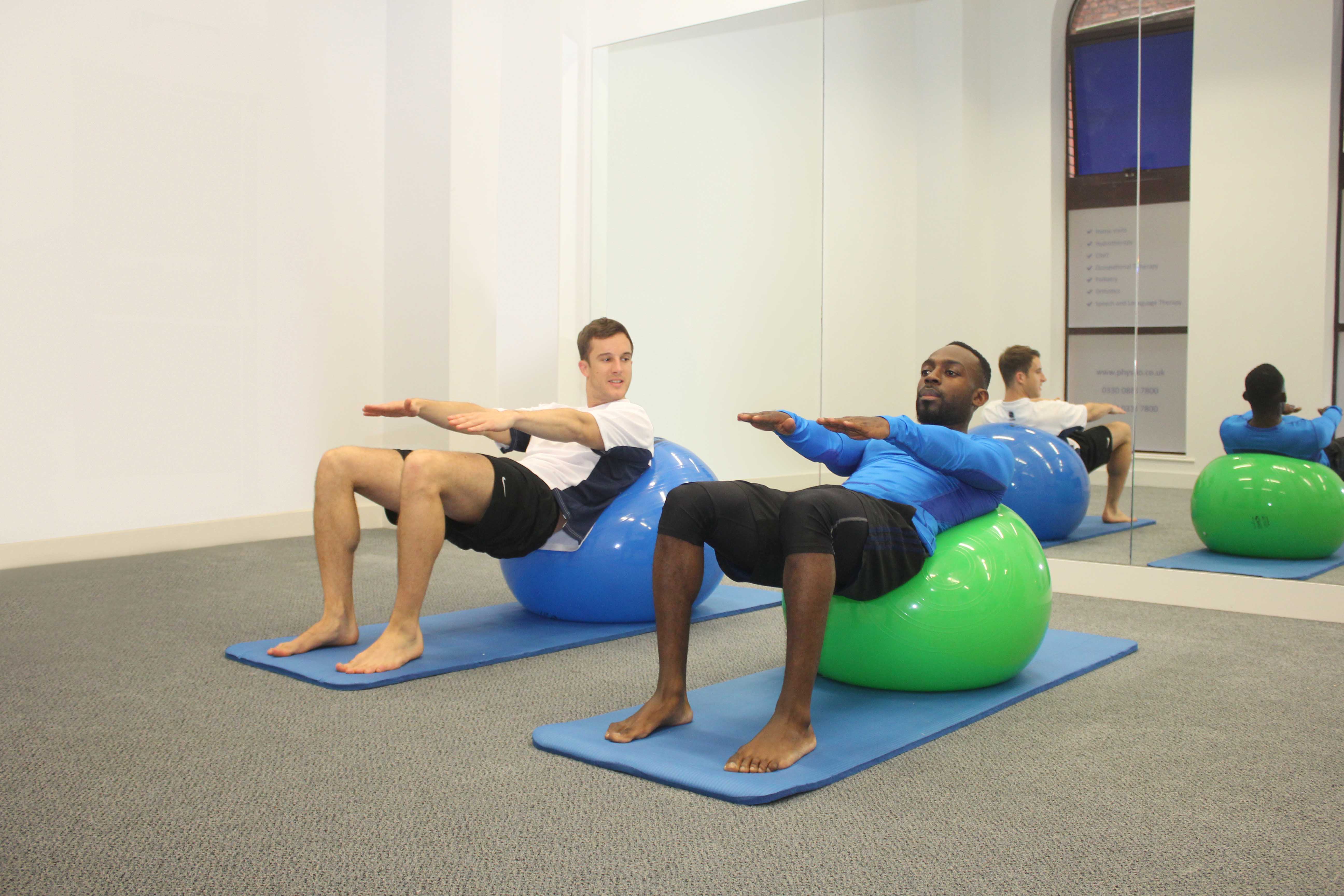 One to one physiolates sessions with a specialist Pilates qualified physiotherapist
