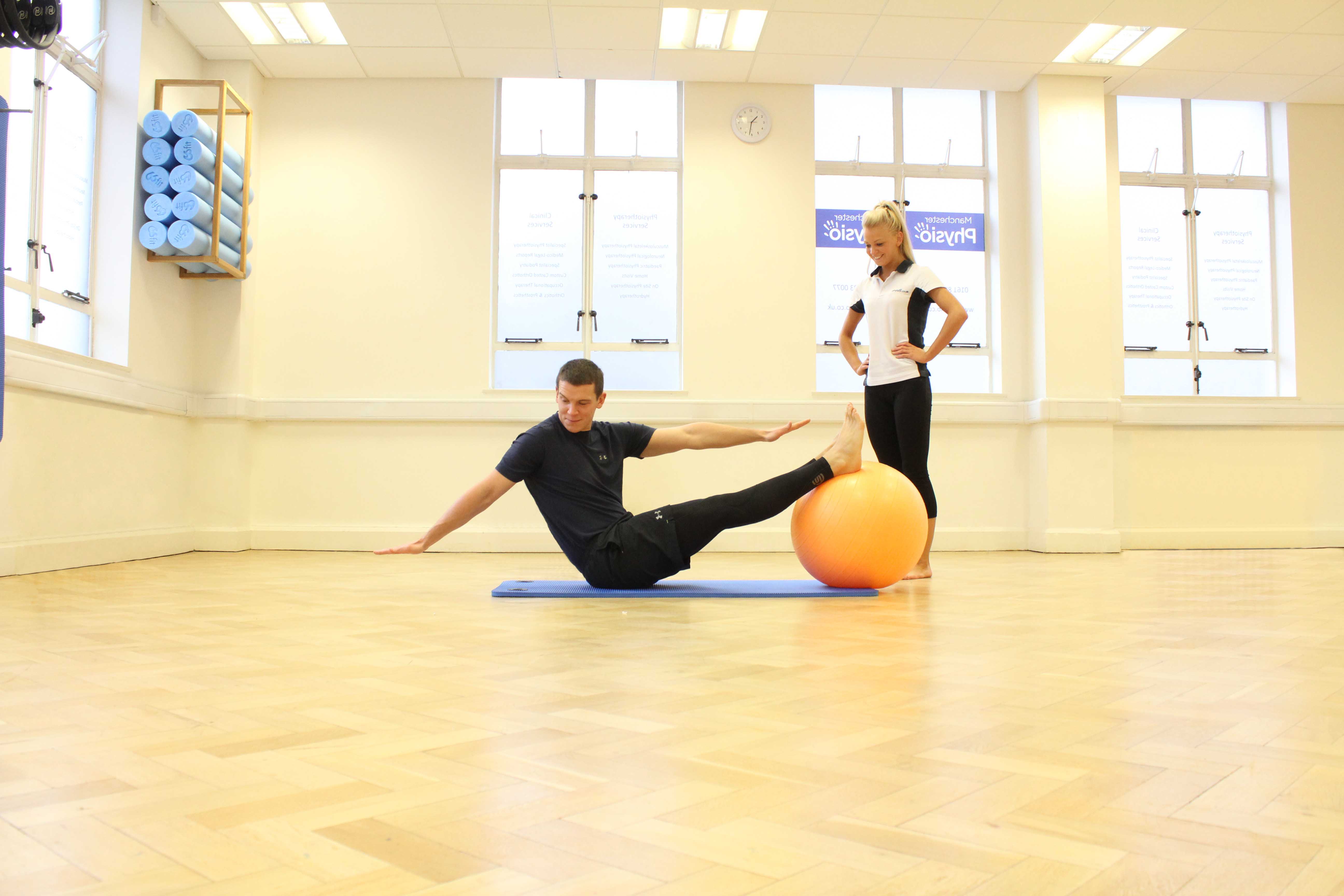 One to One Pilates session with specialist physiotherapist One to One Pilates session with specialist physiotherapist