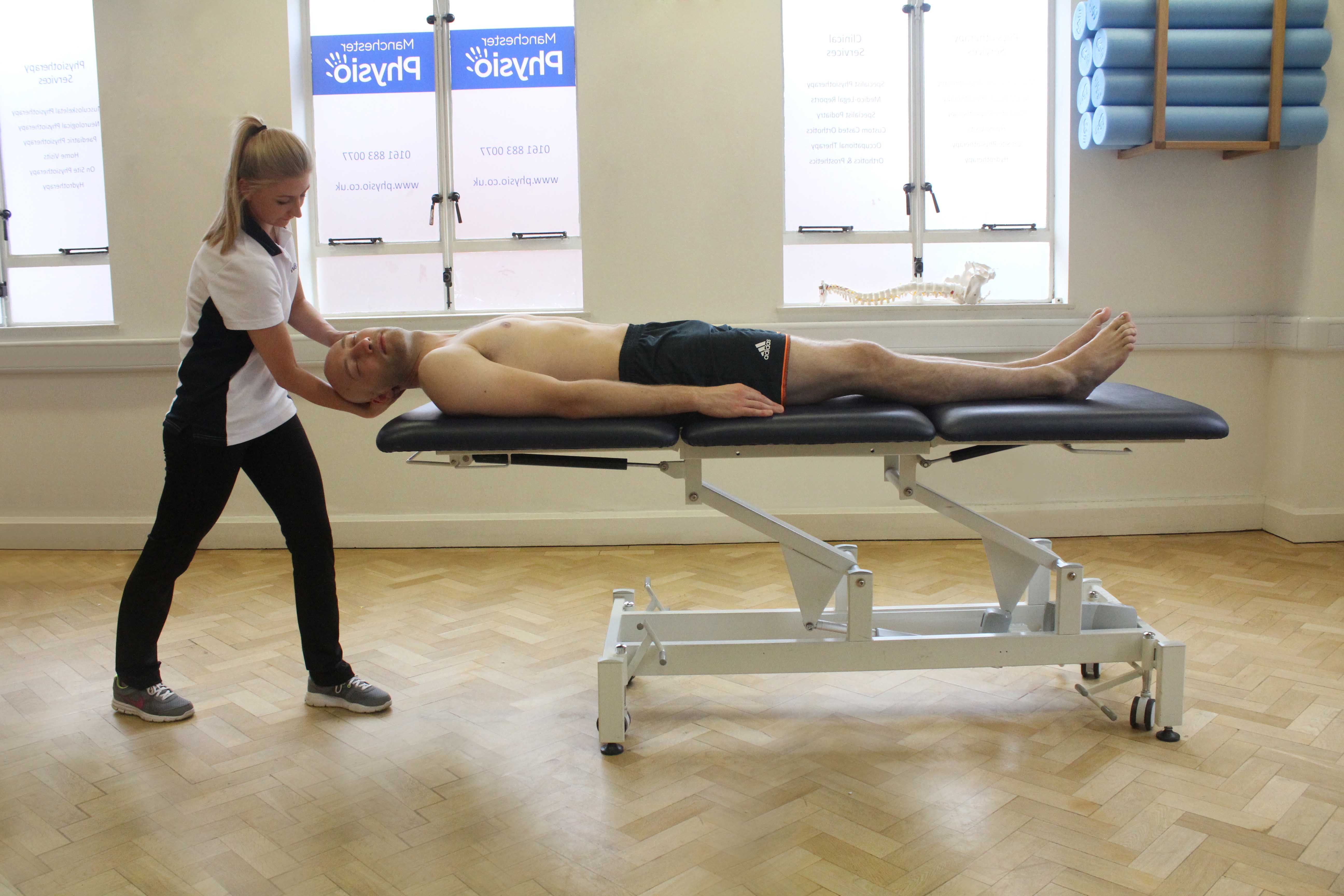 Vestibular realignment exercises to correct dizziness conducted by specialist therapist