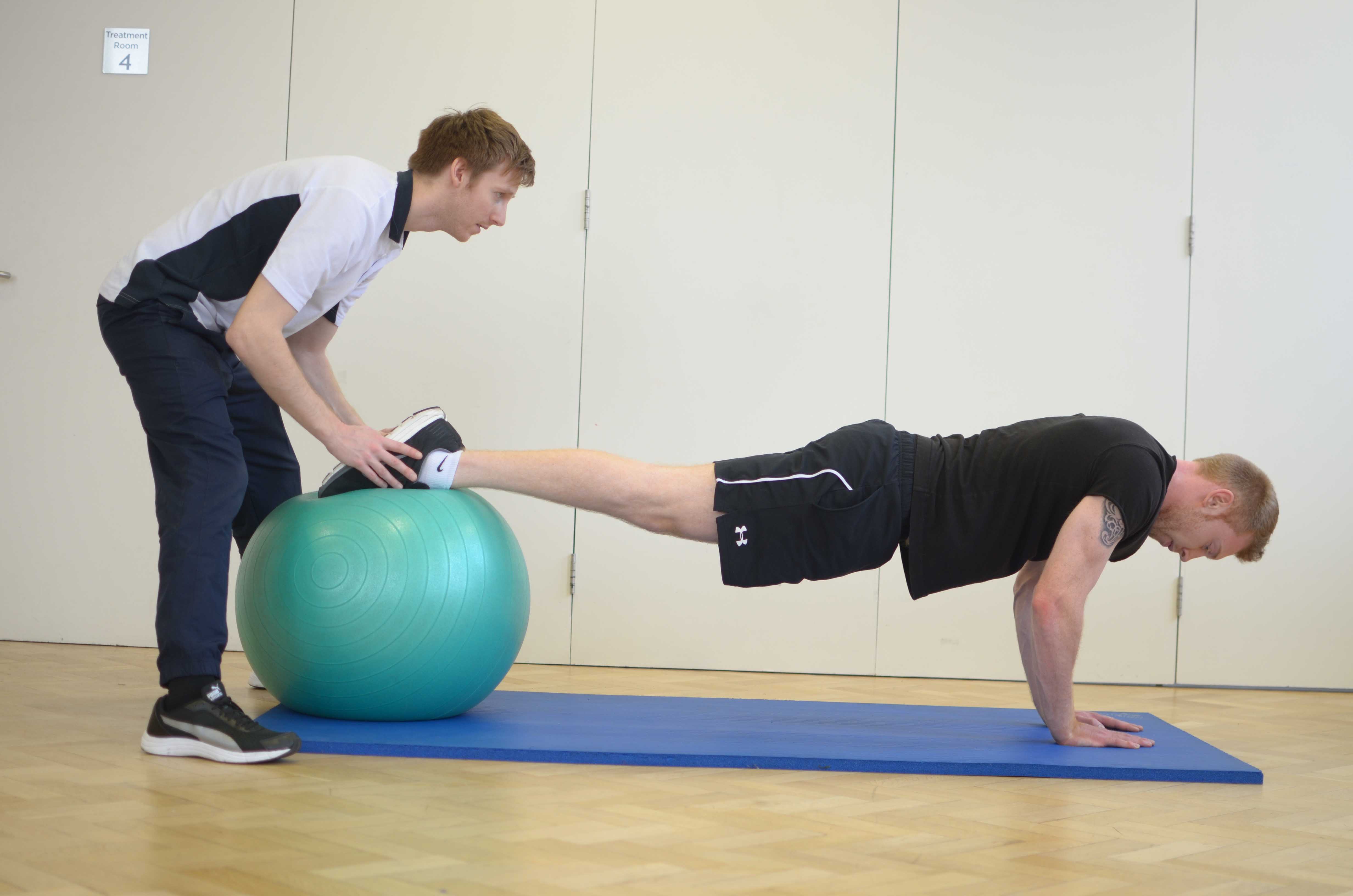 Strengthening exercises for the chest muscles supervised by MSK Physiotherapist