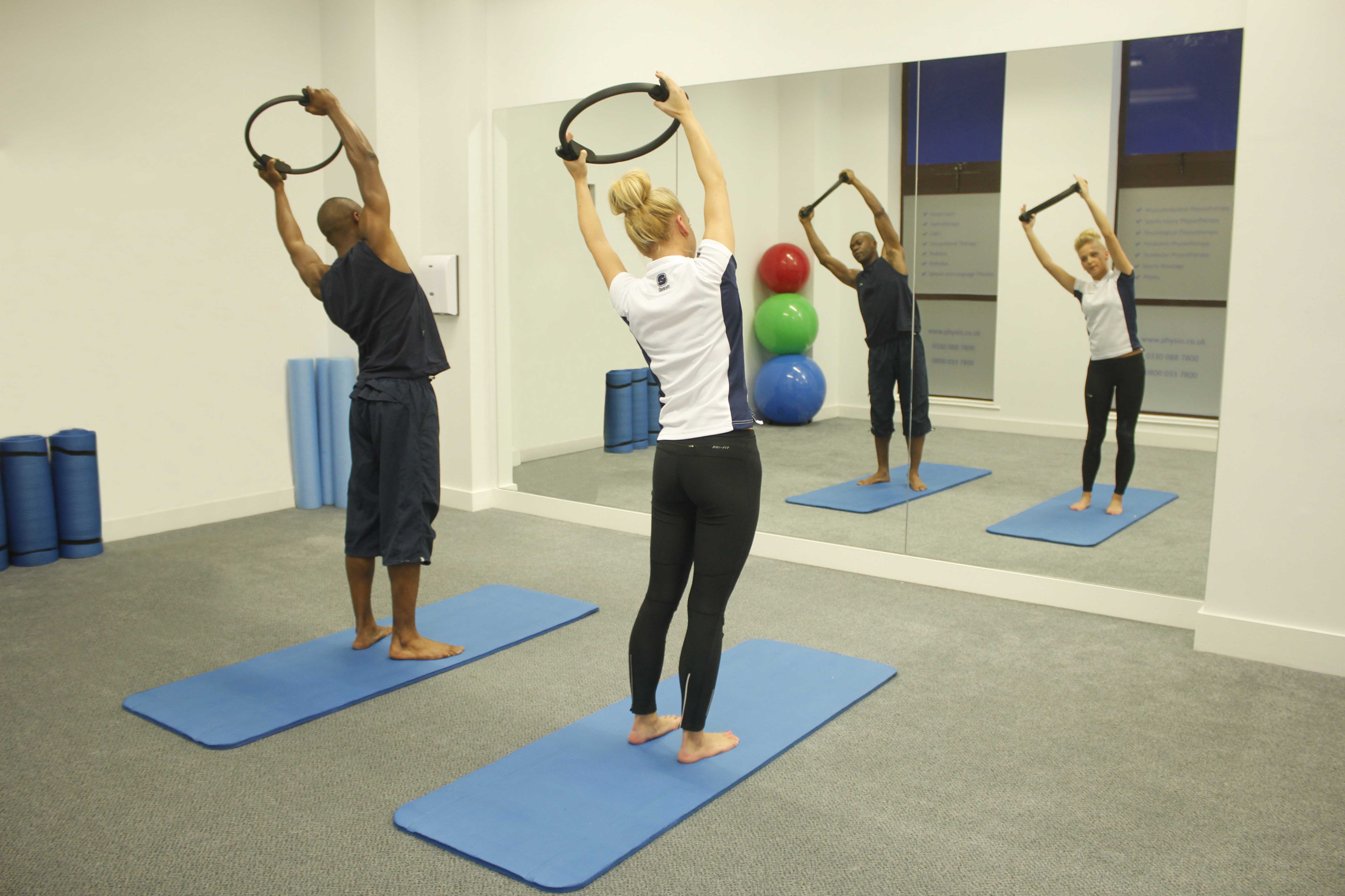 One to One Pilates session with specialist physiotherapist